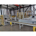 Horizontal stretch film wrapping machine for wooden door